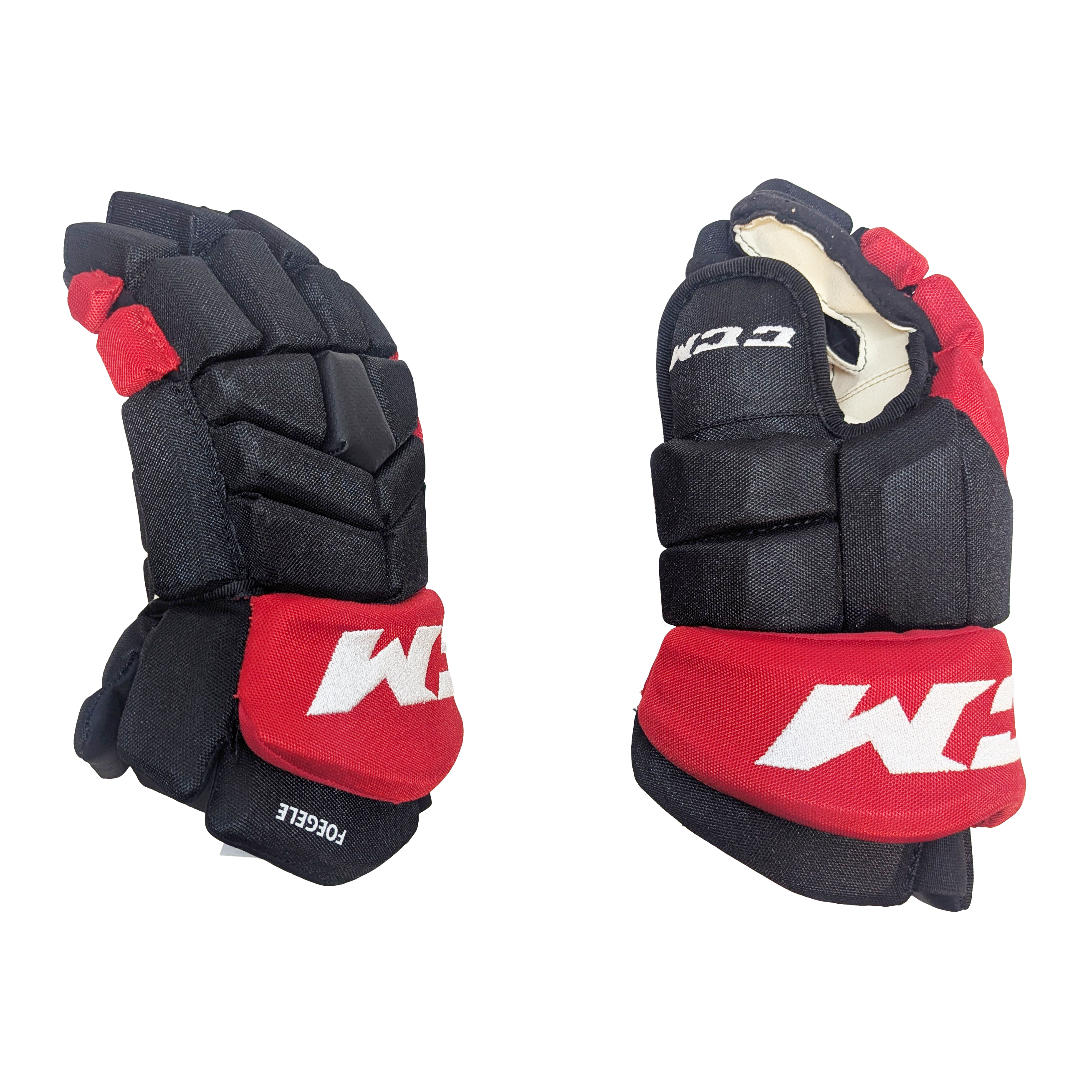 CCM HGTK - NHL Pro Stock Glove - Warren Foegele (Black/Red)